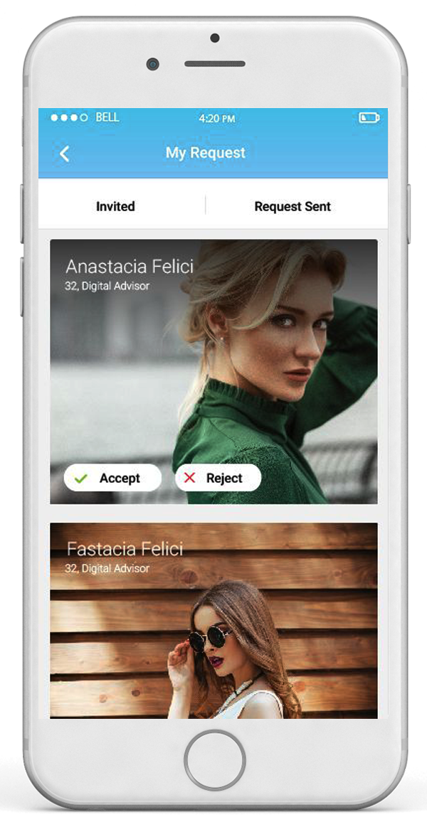 image of the iPhone app